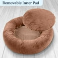 thumbnail image 5 of PETMAKER Dog Bed - Donut Dog Bed and Cat Bed for Medium Pets (Beige), 5 of 6