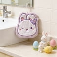 thumbnail image 2 of Easter Hand Towel, Bathroom Hanging Hand Towel with Loop, Cute Bunny Design, Soft and Absorbent, Quick Drying for Kitchen Bathroom, 2 of 6