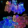 thumbnail image 3 of Deago Solar Powered String Lights 20ft 30 LED Water Drop Solar Waterproof Fairy Lights for Garden, Patio, Home, Parties, Christmas Decoration (Multicolor), 3 of 10