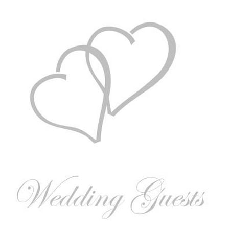 Wedding Guest Book, Bride and Groom, Special Occasion, Comments, Gifts, Well Wish's, Wedding Signing Book with Silver Love Hearts (Best Wedding Gifts For Guests)