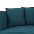 thumbnail image 2 of GDF Studio Oceanna Outdoor Acacia Wood and Rope Expandable Daybed with Cushions, Teak, Dark Teal, and Khaki, 2 of 7