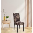 thumbnail image 6 of 4,6,8 Pc Elastic Dining Chair Cover, Floral Chair Covers for Dining Room 6 Pack, 6Pc Machine Washable Parson Chair Slipcovers, Elastic Kitchen Chair Protector Set of 4,6,8, Baroque, 6 of 6