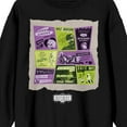thumbnail image 2 of Beetlejuice Beetlejuice Valentine's Collage Adult Black Crew Neck Long Sleeve Sweatshirt-XXL, 2 of 3