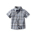 thumbnail image 2 of Seyurigaoka Summer Toddler Boys Shirt Short Sleeve Lapel Single-breasted Top, 2 of 9