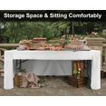 thumbnail image 2 of Mantel ABCCANOPY de 183 cm, rectangular, lavable, poliéster, color blanco, 2 of 6
