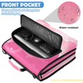 thumbnail image 6 of Zipper Binder with Shoulder Strap 2 inch 3 Ring Waterproof File Folder Organizer Bag 500 Sheet Clouds and Pink Heart Shape, 6 of 8
