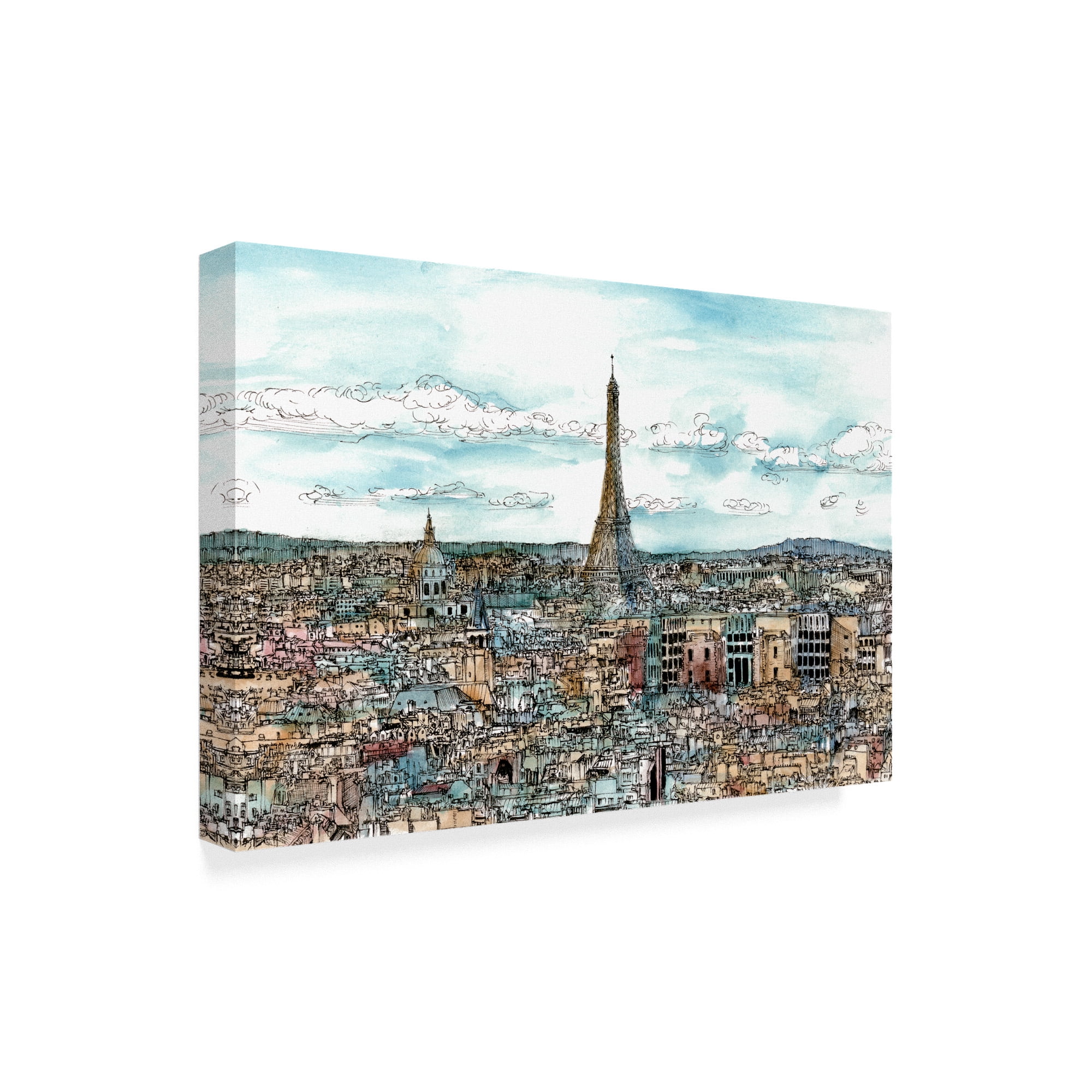 Trademark Fine Art 'European Afternoon II' Canvas Art by Melissa Wang