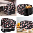 thumbnail image 2 of Renewold Toaster Cover 4 Slice Christmas Snowman Snowflake Wide Slot Toaster Bread Maker Cover Home Decoration Keep Toaster Free from Dust Fingerprint Stain Kitchen Appliance Cover, 2 of 6