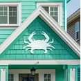 thumbnail image 6 of JennyGems Outdoor Crab Wall Decor, White PVC Sign for Beach House, Coastal Cottage, or Shed, Weatherproof and Durable Crab Wall Art for Exterior and Interior Use, 2 Foot, 6 of 9