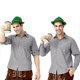thumbnail image 4 of Blusa y camisa de manga larga con cuello vuelto para hombre, disfraz de festival de cerveza, disfraz de Baviera, camisa de festival de cerveza, camisa de carnaval para hombre, pantalones cortos de pol, 4 of 5