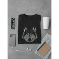 thumbnail image 3 of Wolf Face Portrait T-Shirt Men -SPIdeals Designs, Male Medium, 3 of 4
