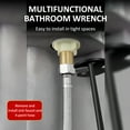 thumbnail image 5 of Wrench,7 Sizes Plumbers Wrench Sink Wrench Under Sink Tool Universal Wrench Set Under Wrench Faucet B, 5 of 7