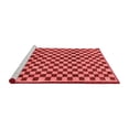 thumbnail image 2 of Ahgly Company Machine Washable Indoor Square Checkered Red Modern Area Rugs, 8' Square, 2 of 4