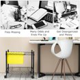 thumbnail image 3 of Costway Metal Rolling File Cart for Letter Size and Legal Size Folder Storage Black, 3 of 10