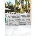 thumbnail image 6 of Outdoor Pillows Waterproof, Palm Tree Bedding Throw Pillows with Insert for Couch Sofa Bed, Coastal Tropical Coconut Plants Gray Wooden 18x18 Inch Pillowcases Decorative Camping Patio Pillow Set of 2, 6 of 8