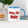 thumbnail image 3 of CafePress - Obey The Mole Mug - 11 oz Ceramic Mug - Novelty Coffee Tea Cup, 3 of 4