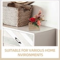 thumbnail image 3 of Raindrops Rustic Wood Basket Wooden Box Beige Minimalist Book Storage For Families 1Pcs, 3 of 7