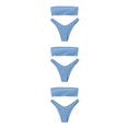 thumbnail image 1 of Soidarity Traje de baño de mujer Natación Fiesta en la playa Traje de baño Color sólido Ropa de playa Vacaciones Traje de baño Ropa Azul claro Type1 NO1 Soidarity CBP216884, 1 of 6