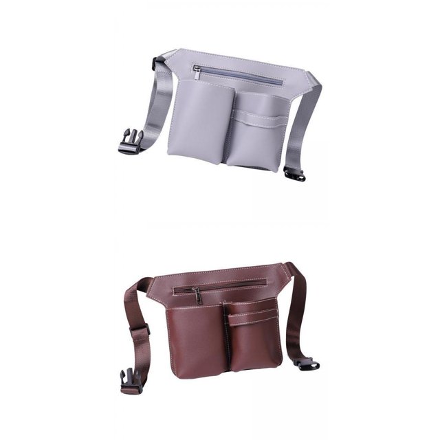 2 piezas de bolsa de tijera de salón profesional, bolsa de cintura, soporte de cintura, cuero PU Zulema bolsa de tijeras