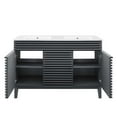 thumbnail image 6 of Modway Render 48" Double Sink Bathroom Vanity in Gray White, 6 of 10