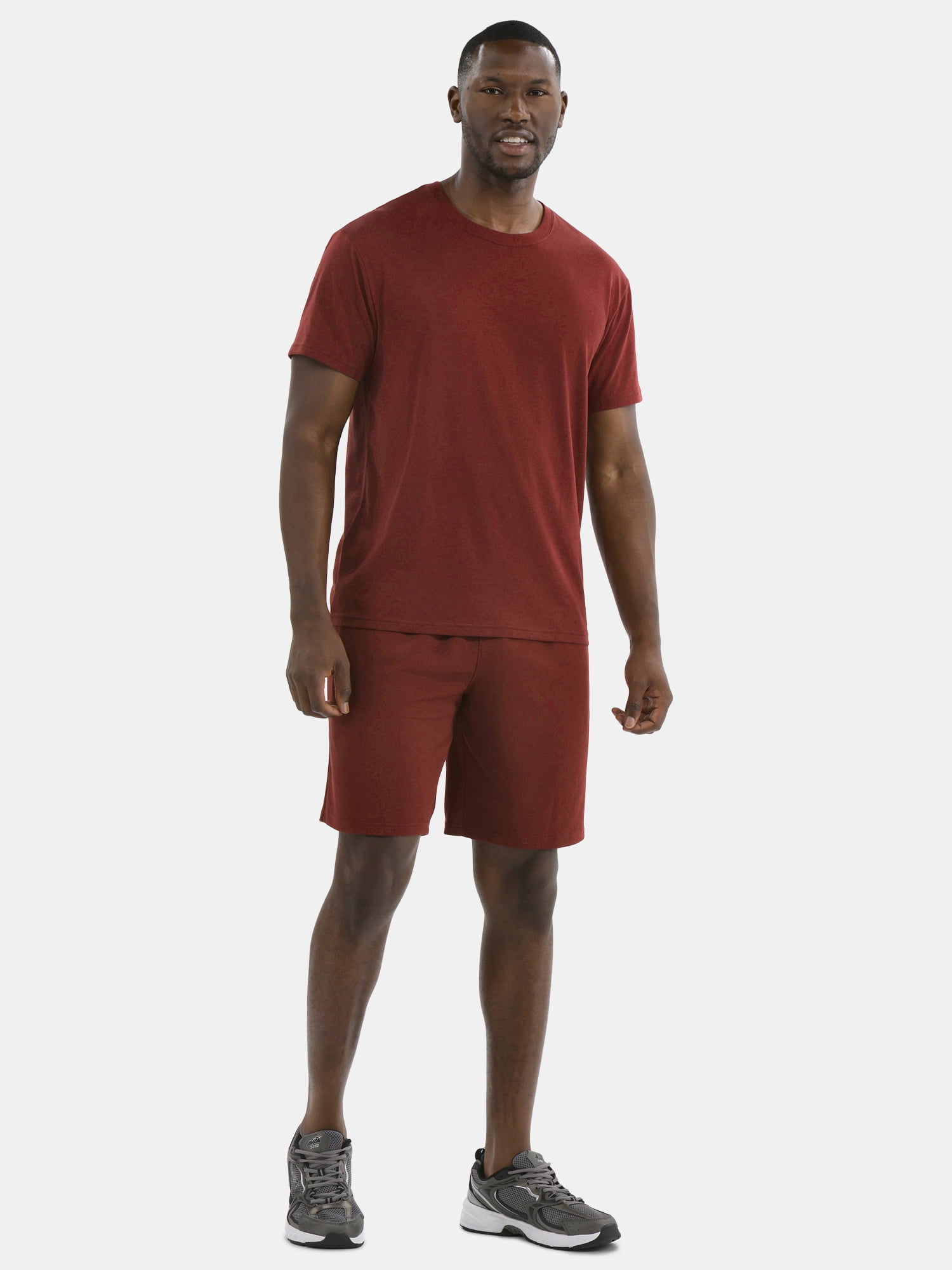Athletic Works Men's and Big Men's Active Mesh Shorts, 9" Inseam, Sizes XS-5XL