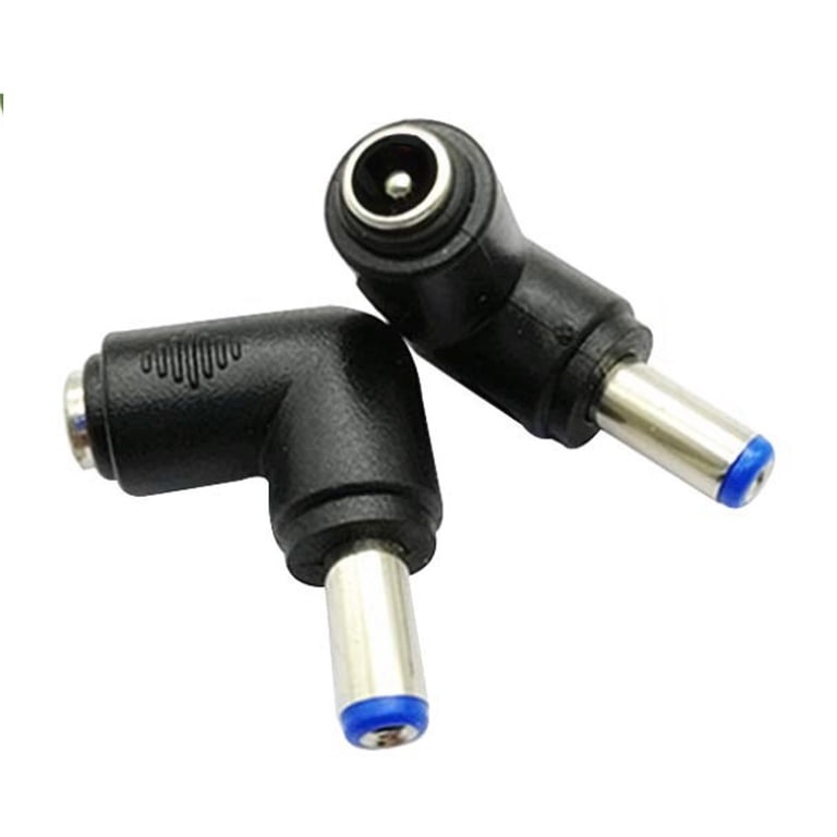uxcell DC Power Connector 90 Degree Right Angle 5.5mm x 2.5mm Male to 5.5mm x 2.1mm Female Coupler Adapter Converter 10Pcs