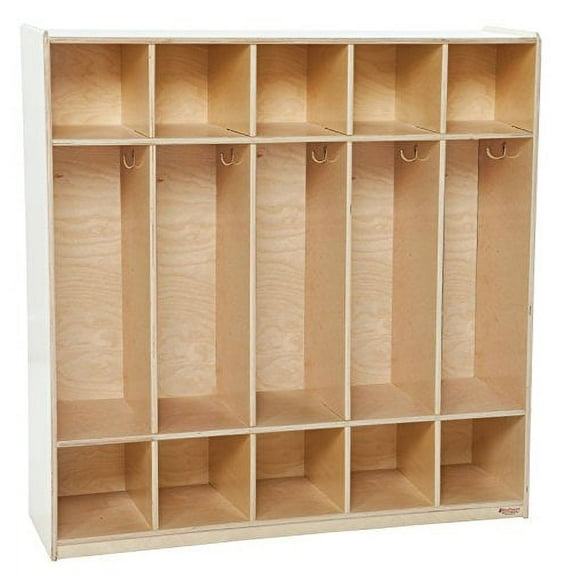 Wood Designs 51200 5 Section Locker, 49" Height, 18" Width, 51" Length