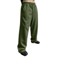 thumbnail image 2 of IAJDKMEK Men's Fleece Lined Jogger Sweatpants - Elastic Drawstring, Casual Sweatpants for Men, Trendy Pants for Street and Sports, 2 of 9