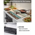 thumbnail image 5 of Stove Top Covers for Electric Stove, Teal Brown Texas Star Glass Stovetop Cover Protector, Farmhouse Country Wooden Induction Cooktop Protector Oven Mat for Kitchen Countertop 31"x24", 5 of 8