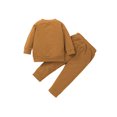 thumbnail image 2 of FAROOT Tenues Décontractées, Chandail à Manches Longues Col en V + Pantalons, 2 of 9