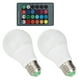 thumbnail image 4 of Bombilla LED RGB E27 de 5 W que cambia de color con control remoto para decoración de fiestas en el hogar, 85 V-265 V, 4 of 15