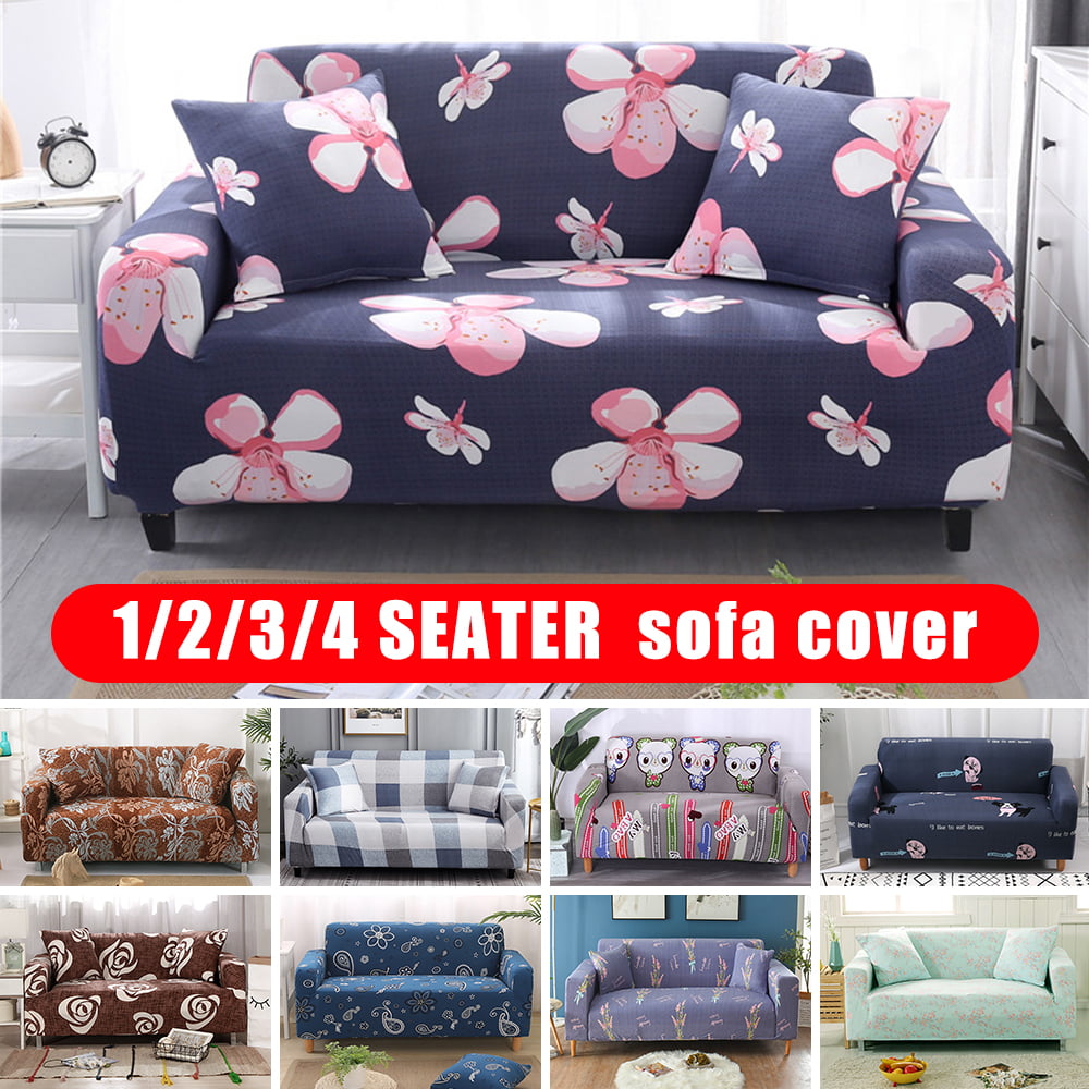 Details about   1/2/3/4 Seater Stretch Chair Sofa Covers Couch Cover Elastic Slipcover Protector 