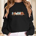 thumbnail image 2 of Tiweut Vintage Birds Sweatshirt Gift for Women Casual Long Sleeve Tshirt Cute Bird Lover Gifts Pullover Tee Tops,Black,L, 2 of 4