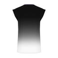 thumbnail image 3 of QUINDOS T-Shirts pour Femmes Noir Été Mode Gym Décontracté Col Rond Sans Manches T-shirt Blouse Débardeur pour Femmes, 3 of 4
