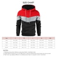 thumbnail image 5 of Sudadera deportiva holgada, transpirable y con diseño de bloques de color para correr, color rojo, para hombre, 5 of 5