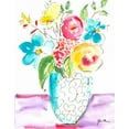 thumbnail image 2 of Minasian, Julia 15x18 White Modern Wood Framed Museum Art Print Titled - Flower Burst Vase I, 2 of 4