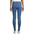 thumbnail image 4 of Time and Tru Women's High Rise Jeggings, 29" Inseam, Sizes XS-3XL, 4 of 7