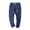 Mens Pants Navy, variant on M-5X Mens Big & Tall Pants Cotton Plus Size Drawstring Elastic Waist Straight Leg Trousers with Pockets Breathable Solid Color Relaxed Pant