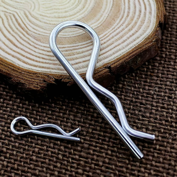 FUEENIRVA 30Pcs Secure-Grip Carbon Steel Hinge Pins for Outdoor Use Silver Heavy-Duty Hardware Pins