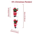 thumbnail image 1 of Colgante de escalera de escalada de Papá Noel, decoración navideña para el hogar, adorno de árbol de Navidad, regalo de Año Nuevo 2024, 1 of 5