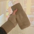 thumbnail image 3 of Guantes nuevos para mujer, guantes para niñas, guantes sin dedos, guantes térmicos de tacto femenino, HST02, 3 of 5