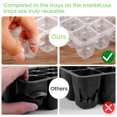 thumbnail image 4 of Plastic Seedling Starter Tray Seed Germination Flower Plant Pots Durable Nurse, 4 of 7