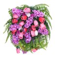 thumbnail image 2 of Spring Artificial Flower Wreath Wreath with Lilacs Hyacinths Hydrangeas Spring Summer Floral Greenery Wreath E Large, 2 of 8
