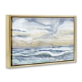 thumbnail image 3 of Stupell Industries Subtle and Serene Cloudy Sea Gold Framed Floater Canvas Wall Art design by Audrey Jeanne Roberts, 21 x 31, 3 of 9