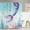 Mermaid Tail, variant on Mermaid Scale Shower Curtain, Mermaid Shower Curtain, Ocean Themed Shower Curtain, Pink and Blue Shower Curtain, Fantasy Girls Bathroom Decor with 12 Hooks, 72''''W x 72''''H