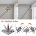 thumbnail image 5 of 1 Juego de Trapeador de Pared con , Trapeador de Microfibra Triangular Giratorio de 360°, Trapeador Ajustable para Polvo Seco y Húmedo., 5 of 5