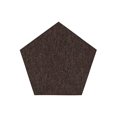 thumbnail image 1 of Broadway Collection Solid Color Indoor Outdoor Area Rug Chocolate - 9' Pentagon, 1 of 4