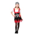 thumbnail image 3 of Girl Pirate Pirate Dress Set Halloween Party Clothes for Kids Size 5-10 Years, 3 of 3