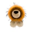 thumbnail image 2 of Wpawbk Imitation Rabbit Hair Lions Keychain, Polyester Cute Pendant for Bags/Keys/Luggage, Brown/Khaki Fluffy Design, Sturdy Metal Ring, Suitable as Decoration or Toy Gift, 2 of 6