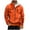 Mens Jackets Orange, variant on S-5X Plus Size Jackets for Men with Pockets Big & Tall Fleece Lined Coats Long Sleeve Zip Up Mock Neck Thermal Warm Athletic Outerwear Sweatshirts